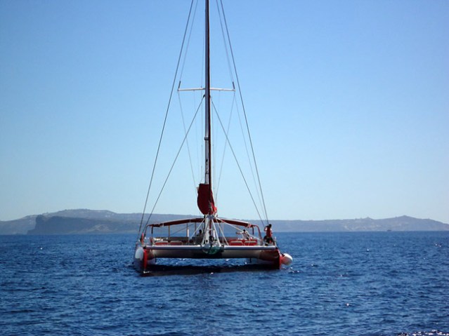 The catamaran we made our 5 hr trip on.